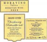 Etiketa Grand Cuvée (Chardonnay x Rulandské šedé) 2005 pozdní sběr - Moravíno s.r.o., Valtice.
