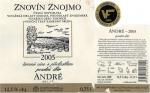 Etiketa André 2005 pozdní sběr - Znovín Znojmo a.s.
