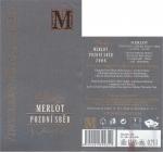 Etiketa Cuvée Merlot 2008 pozdní sběr - Vinselekt Michlovský a.s. Rakvice.