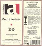 Etiketa Modrý Portugal 2010 odrůdové jakostní - Spielberg Archlebov s.r.o.