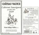Etiketa Cabernet Sauvignon 2009 pozdní sběr - Vinné sklepy Valtice, a.s.