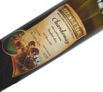 Láhev Chardonnay 2000 pozdní sběr - Marcus & Co s.r.o., Mikulov v detailu. (název odrůdy postrádá jedno N!)