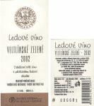 Viněta vína Veltlínské zelené 2002 ledové Znovín Znojmo a.s.