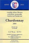 Viněta vína Chardonnay 2004 jakostní odrůdové - Vinařství Rodiny Nápravovy, Nový Šaldorf. 