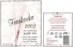 Viněta vína Frankovka 2002 pozdní sběr - Vinné sklepy Velké Bílovice s.r.o.