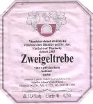 Viněta vína Zweigeltrebe 2003 kabinet - Vinařství Vyskočil, Blatnice pod Sv. Antonínkem.