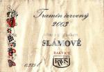 Viněta vína Tramín červený 2003 slámové - Vinné sklepy Rakvice s.r.o. Ravis