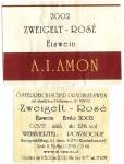 Viněta vína Zweigeltrebe 2001 ledové (rosé) - A.I. Amon, Rakousko