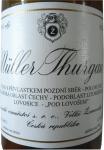 Detail přední etikety Láhev Müller-Thurgau 2005 pozdní sběr - Žernosecké vinařství s.r.o. Velké Žernoseky. 