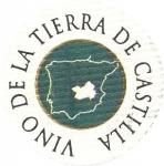 Kruhová etiketa Viñapeña Vino de la Tierra de Castilla - Vinos de Familia Garcia Carrion, La Mancha, Španělsko.