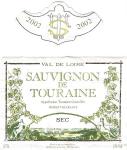 Viněta vína Sauvignon de Touraine 2002 AOC - Val de Loire, Francie