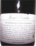 Detail zadní etikety Laforet 1998 Appellation Bourgogne Contrôlée (AOC) - Joseph Drouhin, Francie.