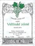 Viněta vína Veltlínské zelené 2004 zemské - Hanák Antonín, Blatnice pod Sv. Antonínkem.