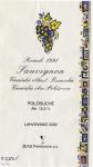Etiketa Sauvignon 1991 archivní - ZEAS Polešovice a.s.