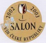 Etiketa Národní salon vín 2002/2003 – Gracie bílá – známkové jakostní – Vinné sklepy Valtice, a.s. 
