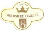 Ozdobná etiketa na hrdle Svatovavřinecké 2002 pozdní sběr - Zámecké vinařství s.r.o. Roudnice nad Labem.