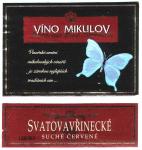 Viněta vína Svatovavřinecké odrůdové jakostní - Víno Mikulov, a.s.