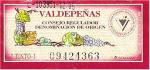 Etiketa na zadní straně láhve označení denominace organizace španělských vinařů a vín INDO (Instituto Nacional de Denominaciones de Origen)