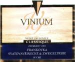 Viněta vína Frankovka x Svatovavřinecké x Zweigeltrebe známkové jakostní - Vinium a.s. Velké Pavlovice