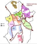 Mapa viničních tratí obce Čejkovice (Zdroj: Místní spolek „Čtvrtečníků