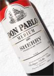 Láhev Sherry Manzanilla Denominación de Origen (D.O.), medium dry - Don Pablo, Španělsko.