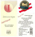 Etiketa i s nálepkou ocenění Weinparade, Poysdorf (zjevně 2006).