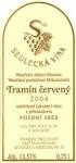 Etiketa Tramín červený 2004 pozdní sběr - ZD Sedlec. 