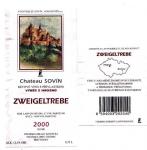 Popis: Zweigeltrebe 2000, výběr z hroznů z Boršic. Povedl se jim.