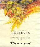 Etiketa Frankovka 2000 odrůdové jakostní - VINOP a.s. Polešovice.