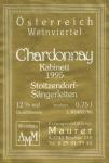 Viněta Chardonnay 1995 kabinet - A&M Maurer, Stoitzendorf-Sängerleiten, Rakousko