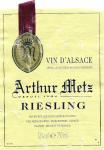 Etiketa Riesling 2003 Appellation Vin D´Alsace Contrôlée (AOC) - Arthur Metz, Francie