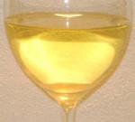 Barva vína Chardonnay 2003 pozdní sběr - Vinařství Vyskočil - Blatnice pod Sv. Antonínkem.