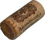 Lepený korek délky 38 mm Chardonnay 2002 pozdní sběr - Moravské vinařské závody s.r.o. Hukvaldy.