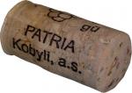 Lepený korek délky 38 mm Sylvánské zelené 2004 kabinet - Patria Kobylí, a.s.