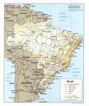 Mapka Brazílie - dnešní víno pochází z nejjižnějšího federálního státu Rio Grande do Sul.