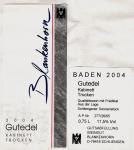 Etiketa - německý Gutedel 2004 v jakosti kabinet.