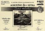 Ocenění Vítěz kategorie vína tokajského typu AGROVÍNO NITRA 2002