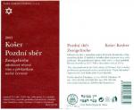 Jiná verze etikety (číslo šarže) Zweigeltrebe 2003 pozdní sběr (košer) - České vinařství Chrámce s.r.o.