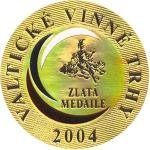 Ocenění - Zlatá mediale Valtické vinné trhy 2004