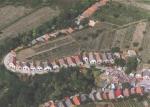 Letecký pohled na sklípky vesnice Hajós