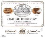 Viněta vína Château Timberlay 2002 Appellation Bordeaux Supérieur Contrôlée (AOC) - Robert Giraud, Bordeaux, Francie