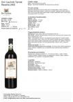 Karta vína Tannat 2002, stažená z webu dovozce - nehledě na několik překlepů, skvělá práce...