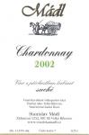 Etiketa Chardonnay 2002 kabinet - Stanislav Mádl Velké Bílovice.