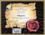 Etiketa Pálava 2000 odrůdové jakostní - Šlechtitelská stanice vinařská, s.r.o. Polešovice.