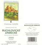Etiketa Buchlovické zámecké 2000 známkové jakostní - Agrosovín Boršice a.s.