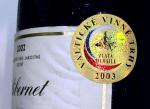 Ocenění Zlatá medaile z Valtických vinných trhů v roce 2003