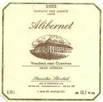 Etiketa Alibernet 2002 odrůdové jakostní - Škrobák Stanislav, Čejkovice.