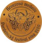 Bronzová medaile Pardubický festival vína 2000 Ryzlink rýnský 1999 ledové víno - Vinné sklepy Valtice, a.s.