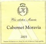 Etiketa Cabernet Moravia 2003 odrůdové jakostní - Vinařství VR Rakvice s.r.o.