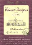 Etiketa Cabernet Sauvignon 1999 archívne (archivní) - Vinárské závody Topoľčianky - Ravena s.r.o., Slovensko.